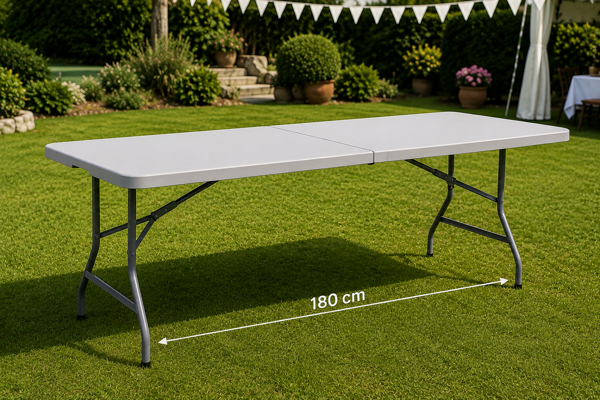 Table rectangulaire 180cm PEHD 6/8 pers.