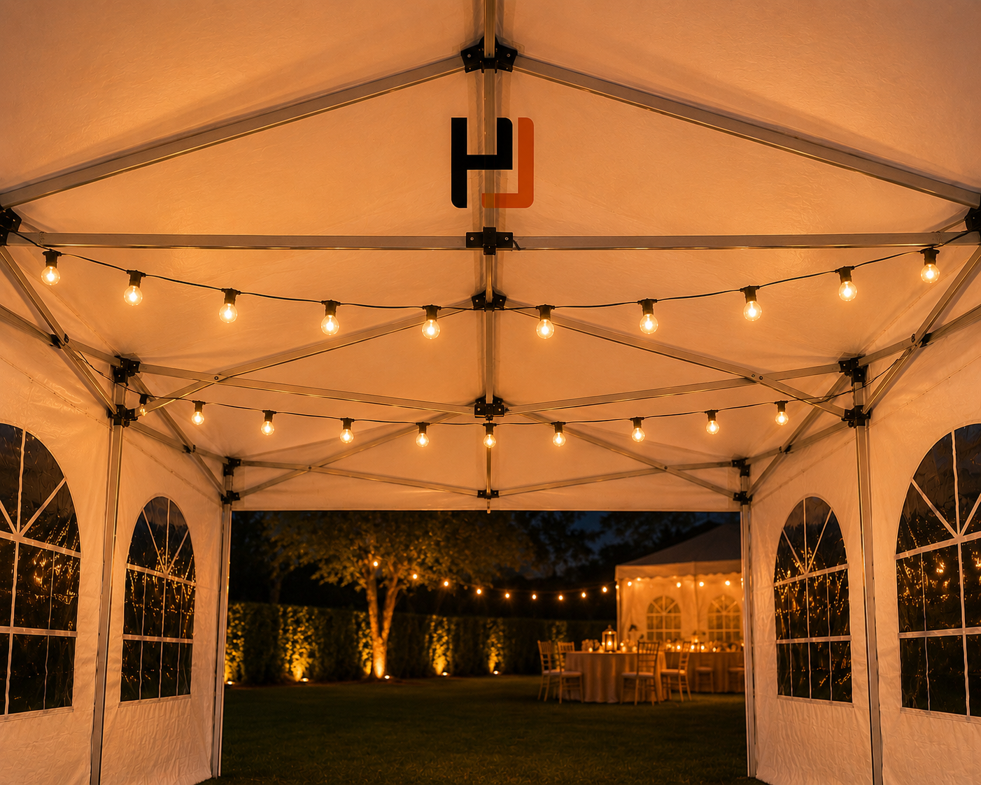 Guirlande guinguette LED extérieur pour Tonnelle / Barnum