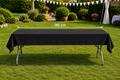 Nappe noir table rectangulaire 180cm