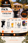 Pack Réception Coktail 30/40 personnes week end